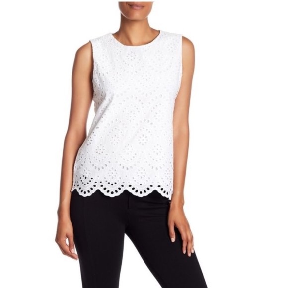 Calvin Klein Eyelet Tank - Picture 1 of 5